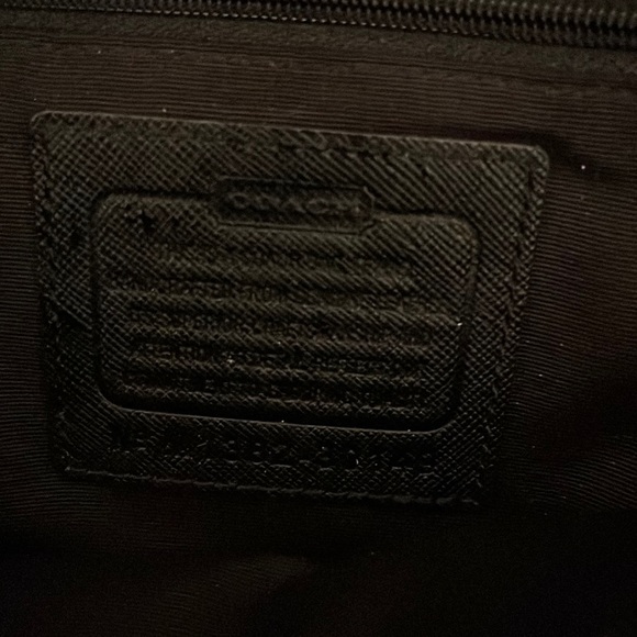 COACH Bleeker Riley saffiano large black leather purse, 30149, EUC - Picture 3 of 15